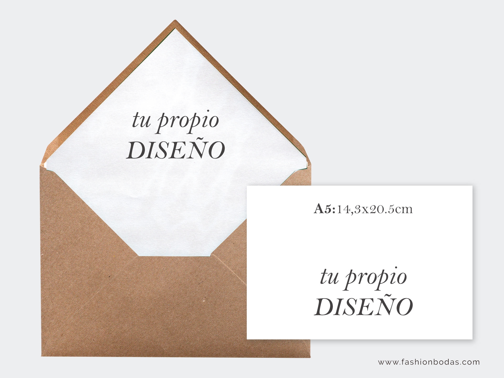 Invitación de boda - IMPRIME TU DISEÑO (A5 horizontal)