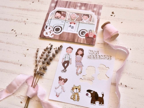 Invitación de boda - PAPA Y MAMA SE CASAN  (C39807B)