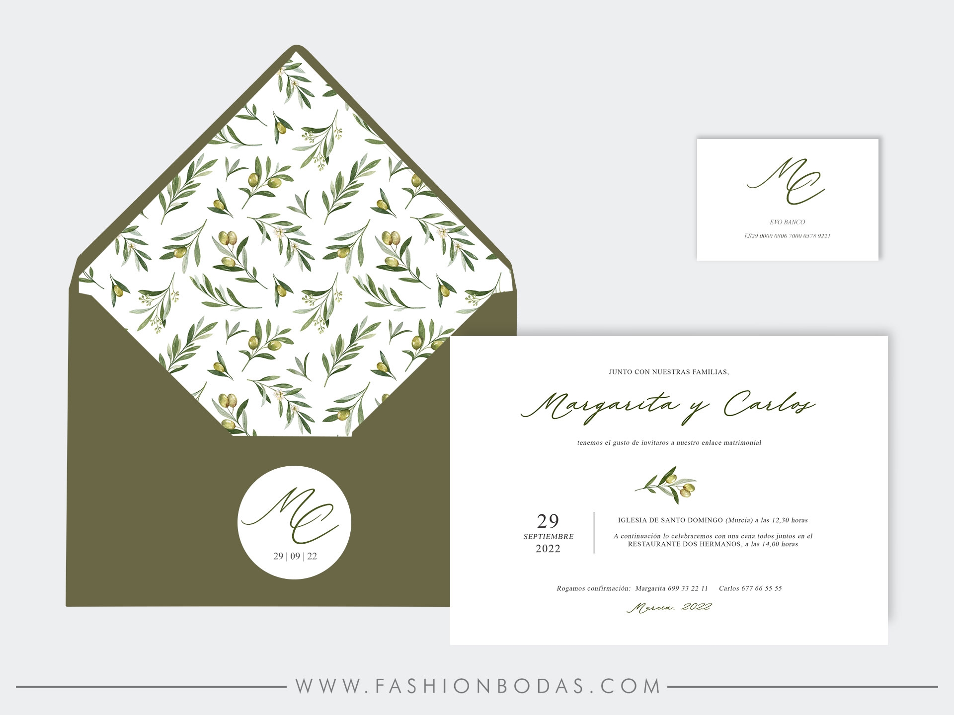 Invitación de boda - OLIVO 2