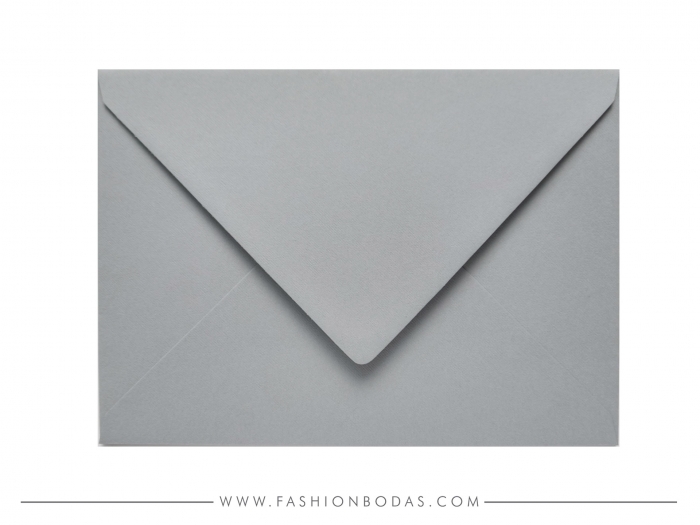 Sobres para invitaciones de boda - VERJURADO GRIS C5 (162x229mm) Sobres para invitaciones de boda - VERJURADO GRIS C5 (162x229mm)