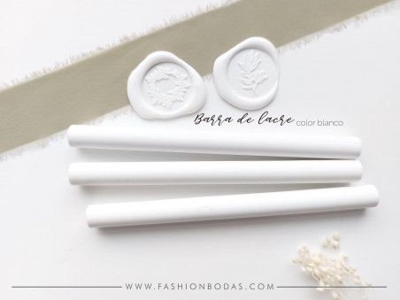 barras de lacre, cera para sellos de lacre de color blanco sobres invitaciones de boda