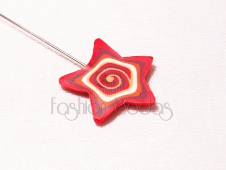 Alfiler de boda - ESTRELLA FIMO surtido  ref. 1026-1