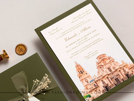 Invitación de boda - SENCILLA CON ACUARELA 2