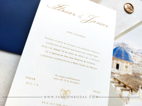 Invitación de boda - CLÁSICA EFECTO ACUARELA 3