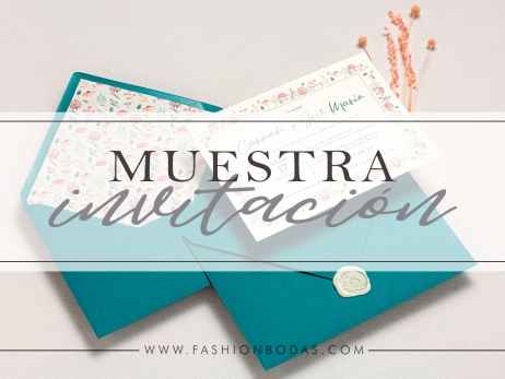 MUESTRA GRATIS INVITACIÓN DE BODA