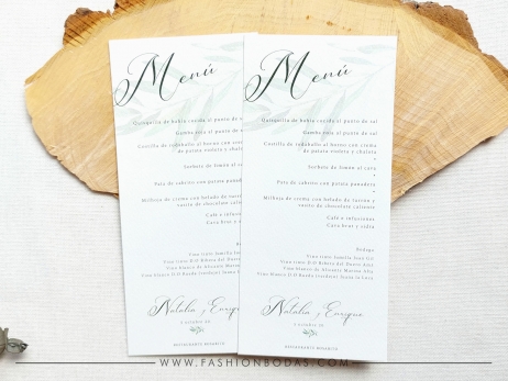 Minutas boda MODELO OLIVO