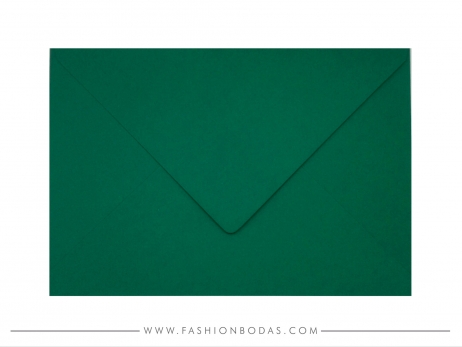 Sobres para invitaciones de boda - VERDE BOTELLA C5 (120grs)