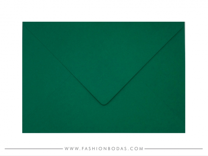 Sobres para invitaciones de boda - VERDE BOTELLA C5 (120grs)