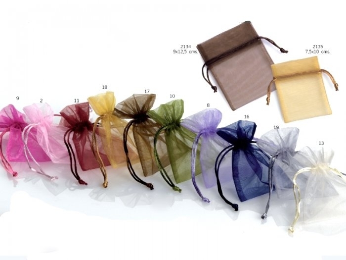 12 Bolsas de organza. Grande. 12,5 x17cm. REBAJAS - Manos Maravillosas