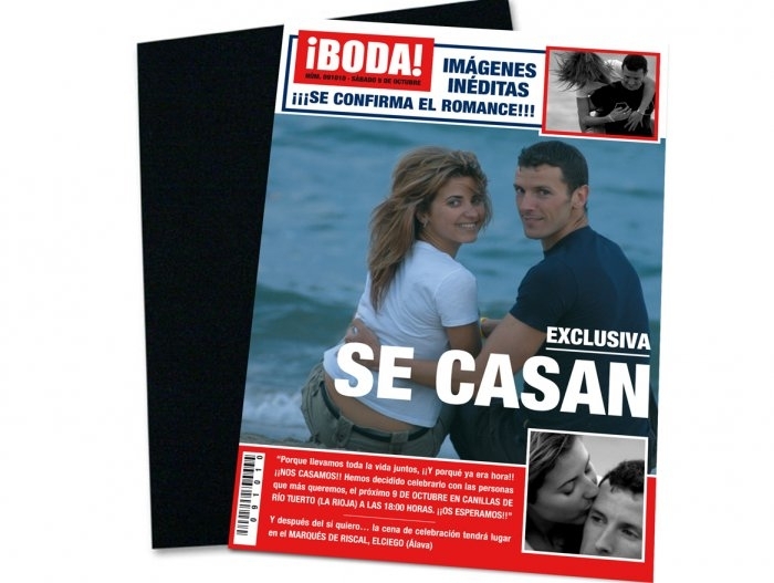 Invitación de boda - PERIODICO BODA Invitación de boda - PERIODICO BODA