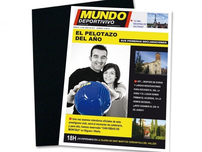 Invitación de boda - MUNDO DEPORTIVO Invitación de boda - MUNDO DEPORTIVO