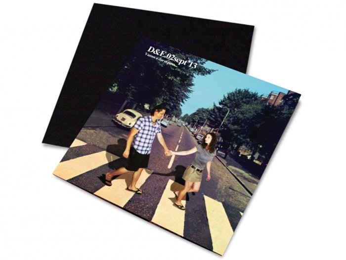 Invitación de boda - DISCO DE VINILO ABBEY ROAD Invitación de boda - DISCO DE VINILO ABBEY ROAD