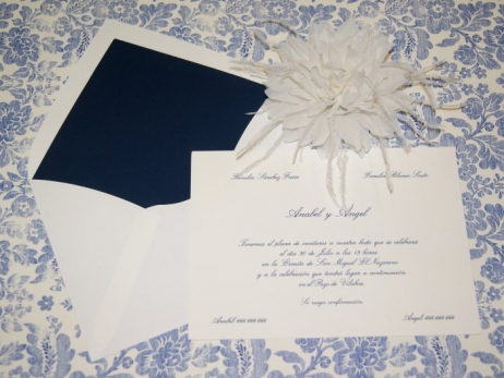 Invitación de boda - CLÁSICA 4102 Simple