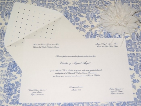 Invitación de boda - CLÁSICA 4316 Doble TOPITOS