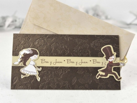 Invitación de boda - NOVIO CORRIENDO   (CARD 32802C)
