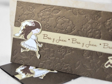 Invitación de boda - NOVIO CORRIENDO   (CARD 32802C)