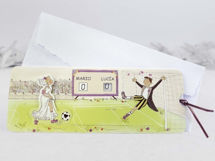 Invitación de boda - FÚTBOL (CARD 32803) Invitación de boda - FÚTBOL (CARD 32803)