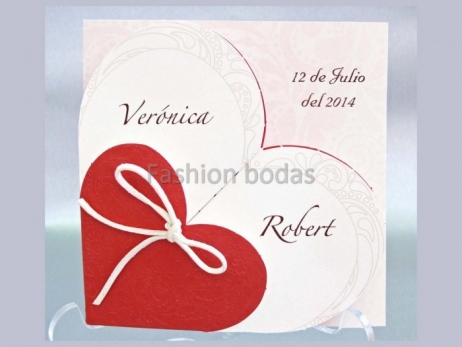 Invitación de boda - CORAZON    (CARD 32826)