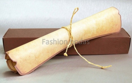 Invitación de boda - PERGAMINO EN CAJA  (CARD 32830A)